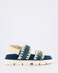 Mou Women's Bio Sandal Back Strap Denim