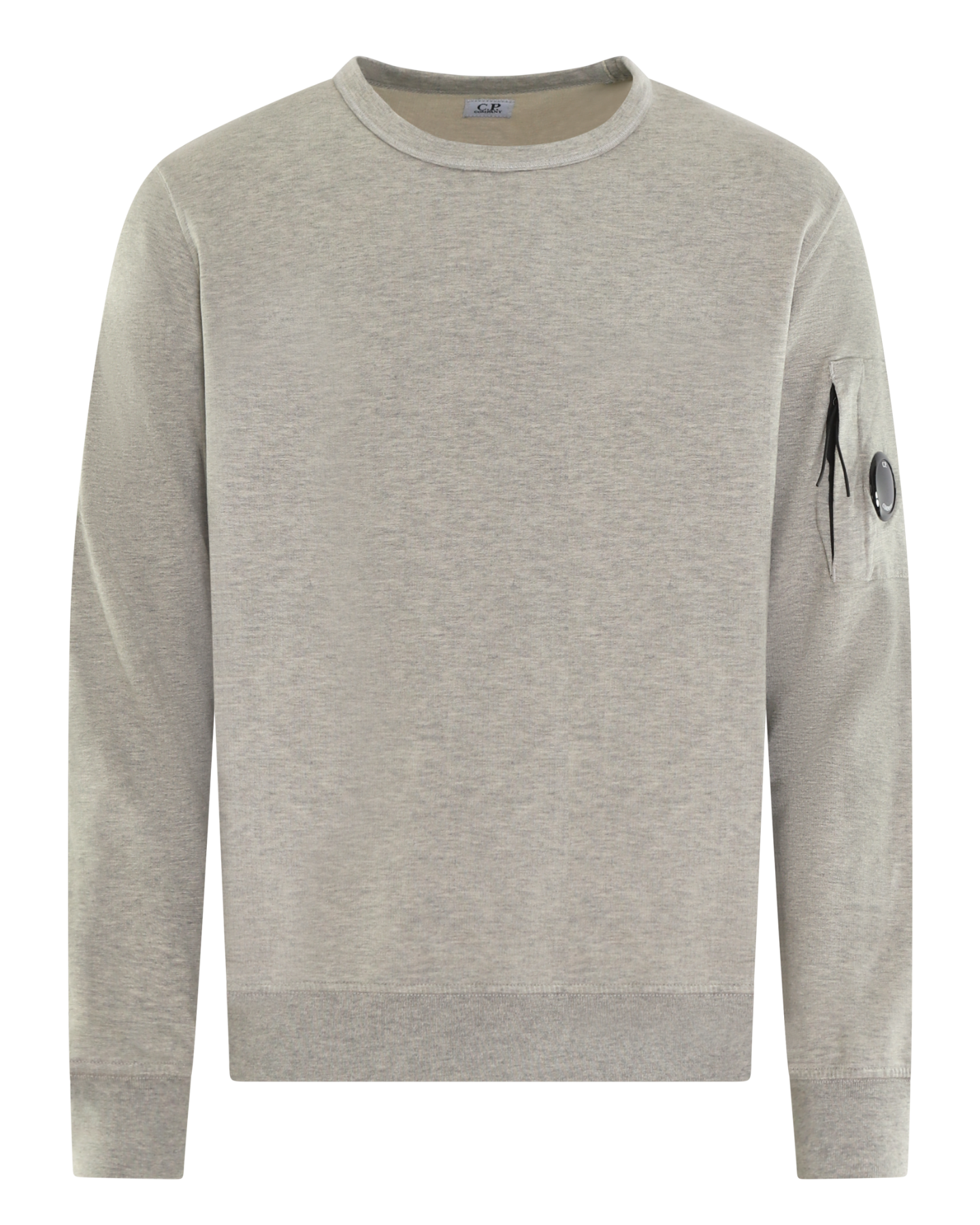 Heren Lens Detailed Sweater Grijs