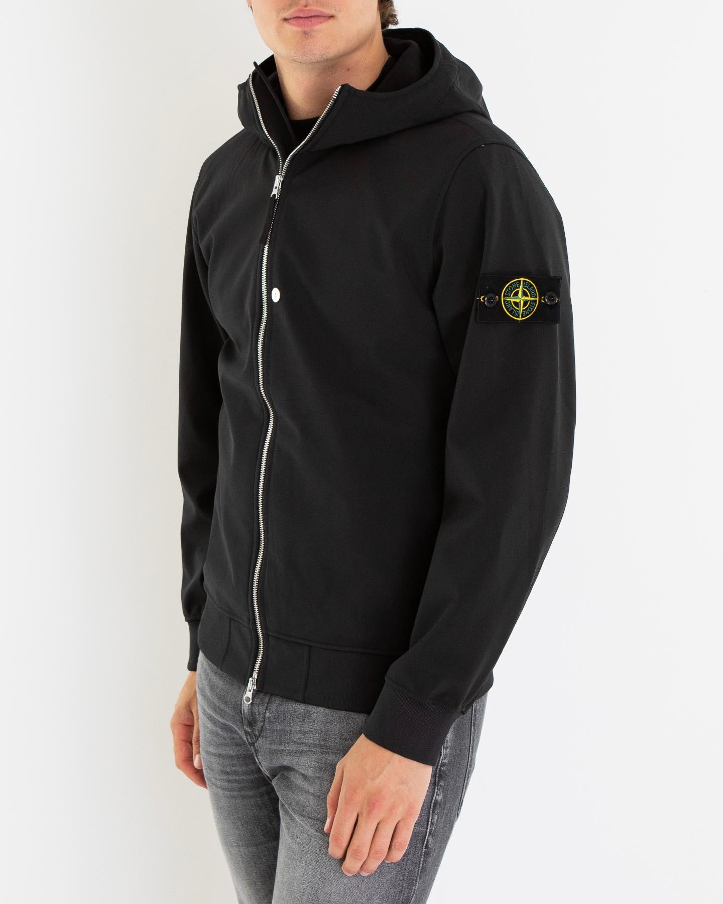 Heren Logo patch Jacket Zwart