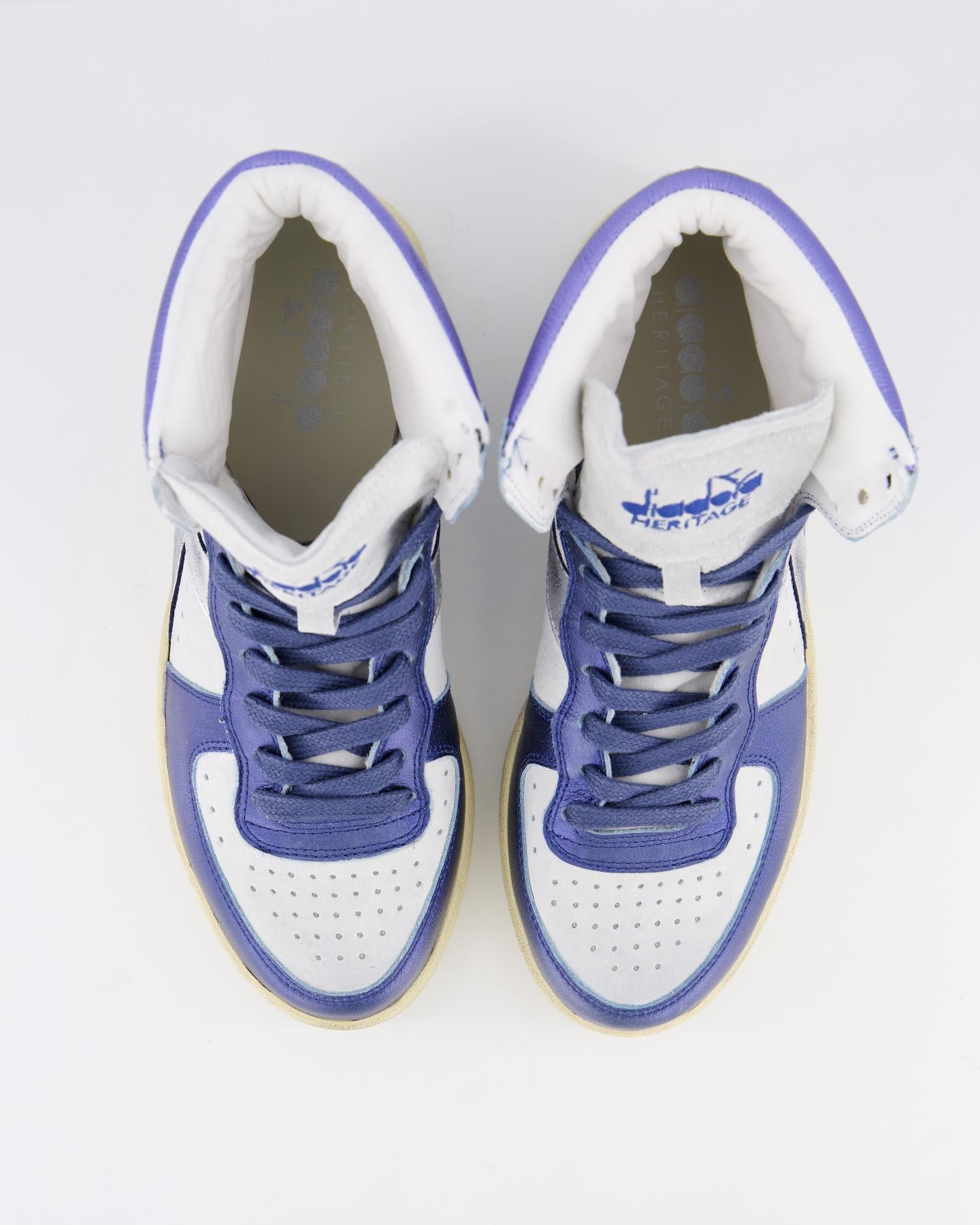 Dames Mi Basket Metal Used Blauw