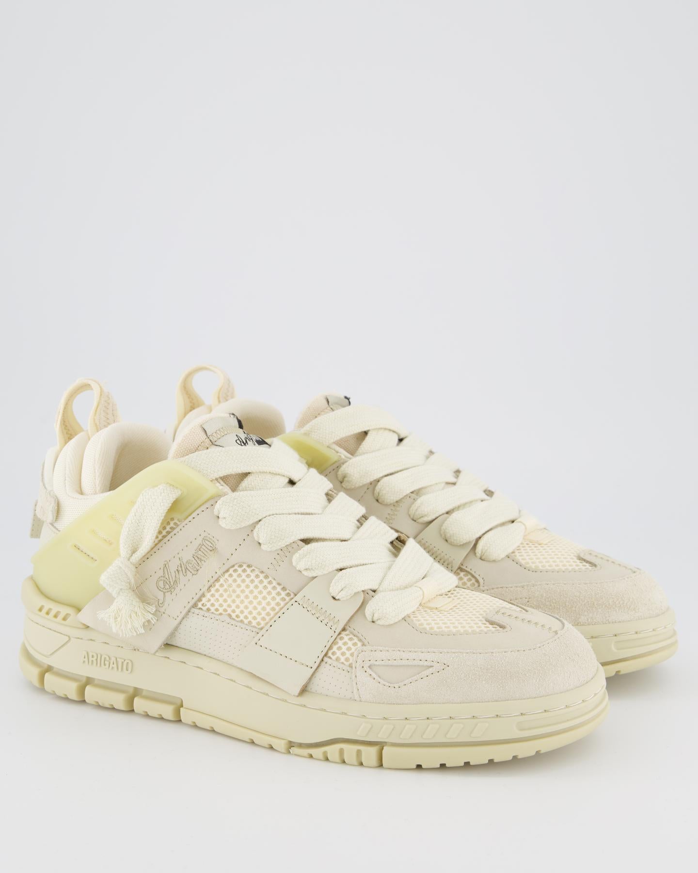 Men Area Patchwork Sneaker Beige