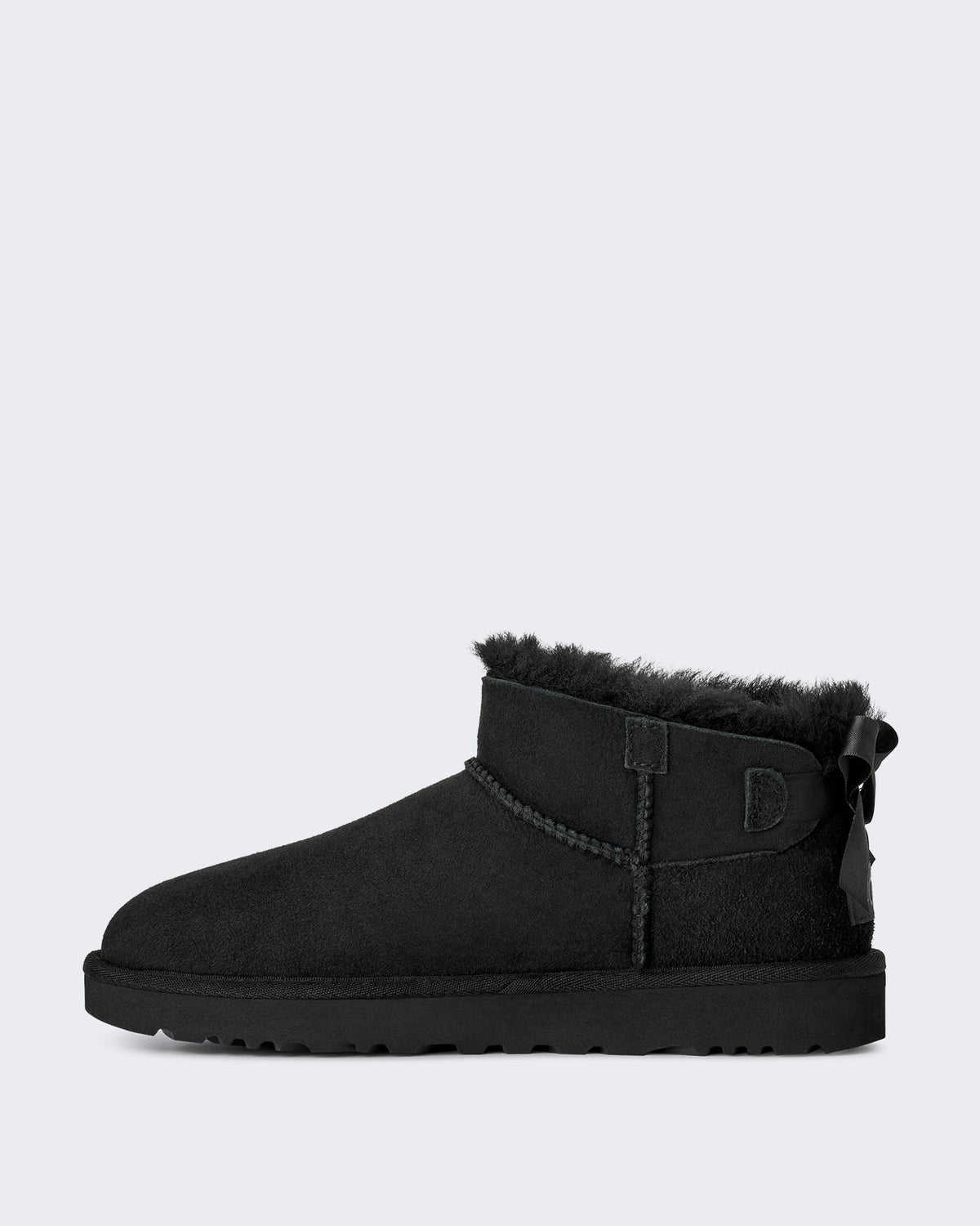 UGG Dames Ultra mini laarzen met strikdetail Zwart - Eleganza.nl