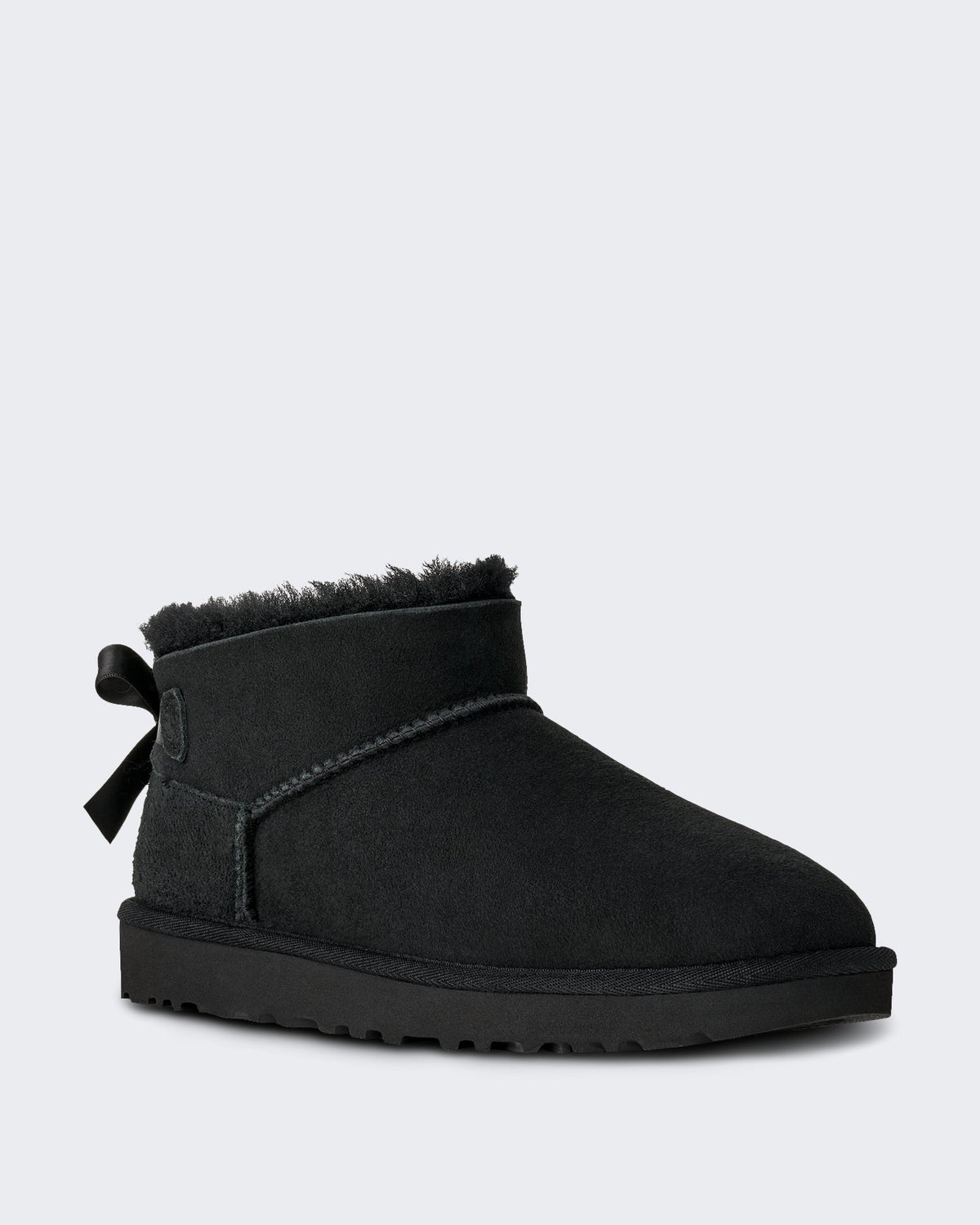 UGG Dames Ultra mini laarzen met strikdetail Zwart - Eleganza.nl