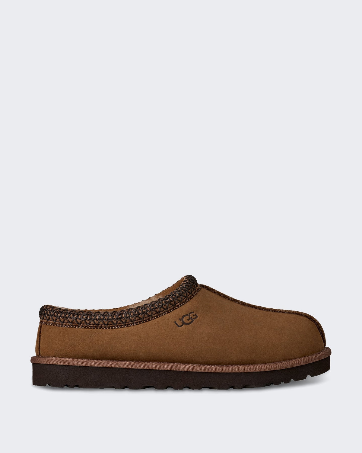 UGG Heren Slipper van nubuck leer in donkere tint Beige - Eleganza.nl