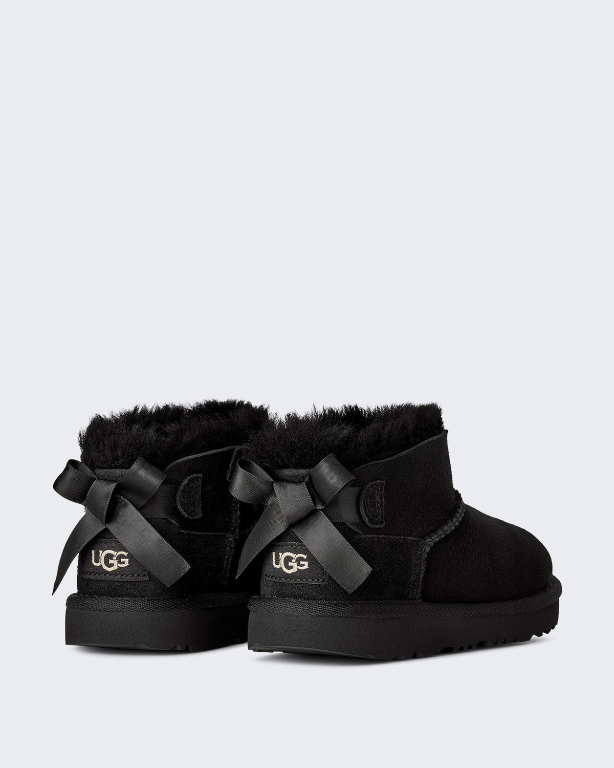 UGG Kids Ultra mini laarzen met strikdetail Zwart - Eleganza.nl