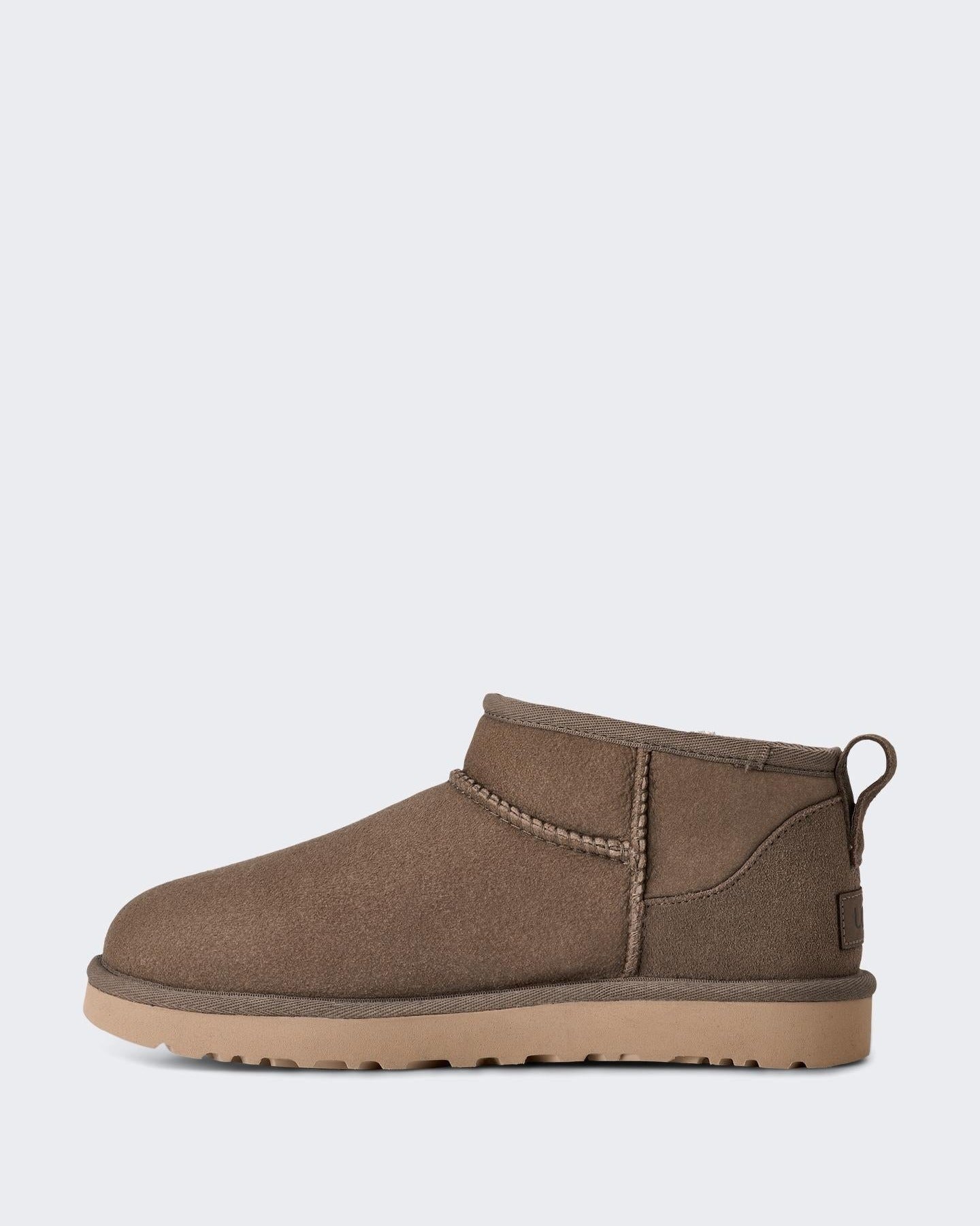 UGG UGG Dames Ultra Mini Dried Orega Taupe enkellaarsjes - Eleganza.nl