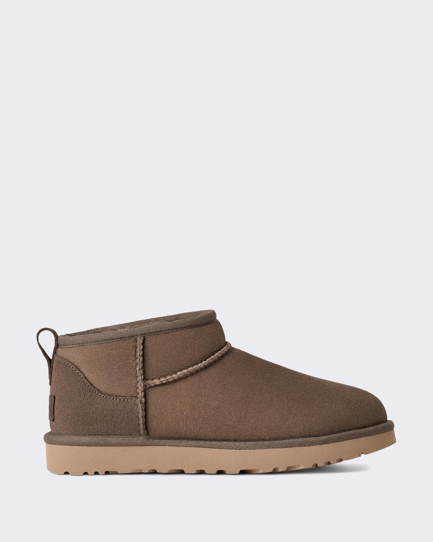 UGG UGG Dames Ultra Mini Dried Orega Taupe enkellaarsjes - Eleganza.nl