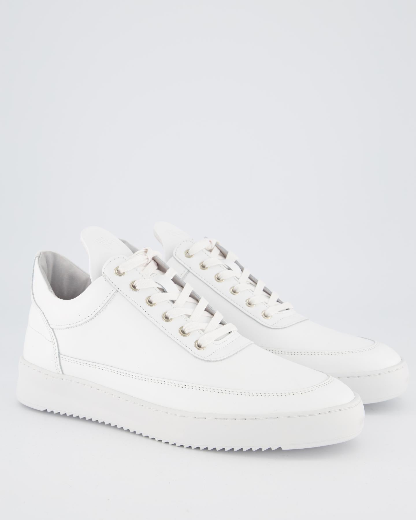 Men Low top ripple leather white