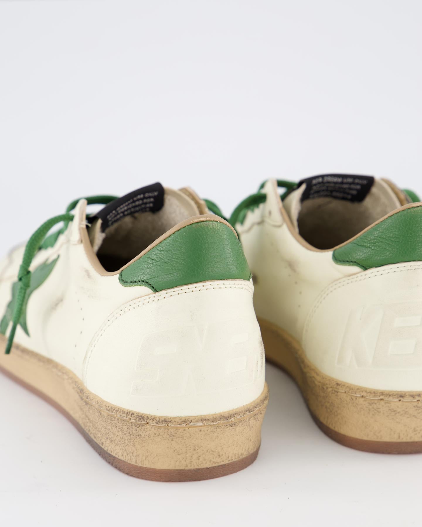 Heren Ball Star Sneaker Wit/Groen