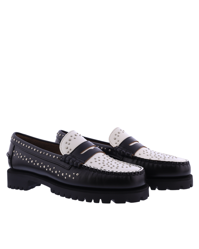 Women Dan studs loafer black/white