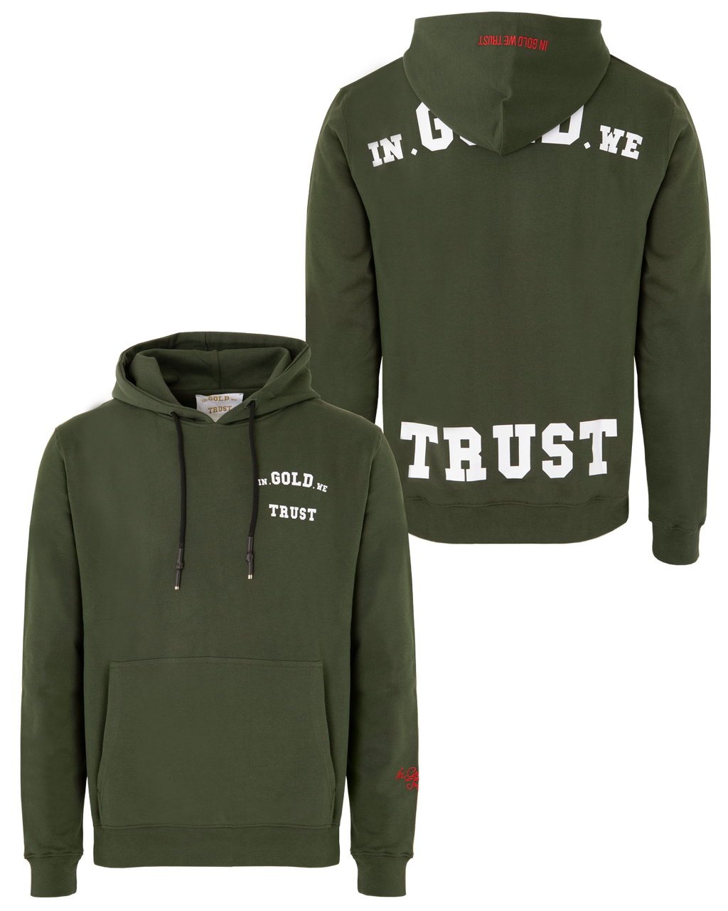 Hoodie Grijs Gold We Trust Trui In Gold We Trust Hoodie Sale Heren