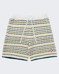 Casablanca Men's Tuck Stitch Shorts White — huidige kleur