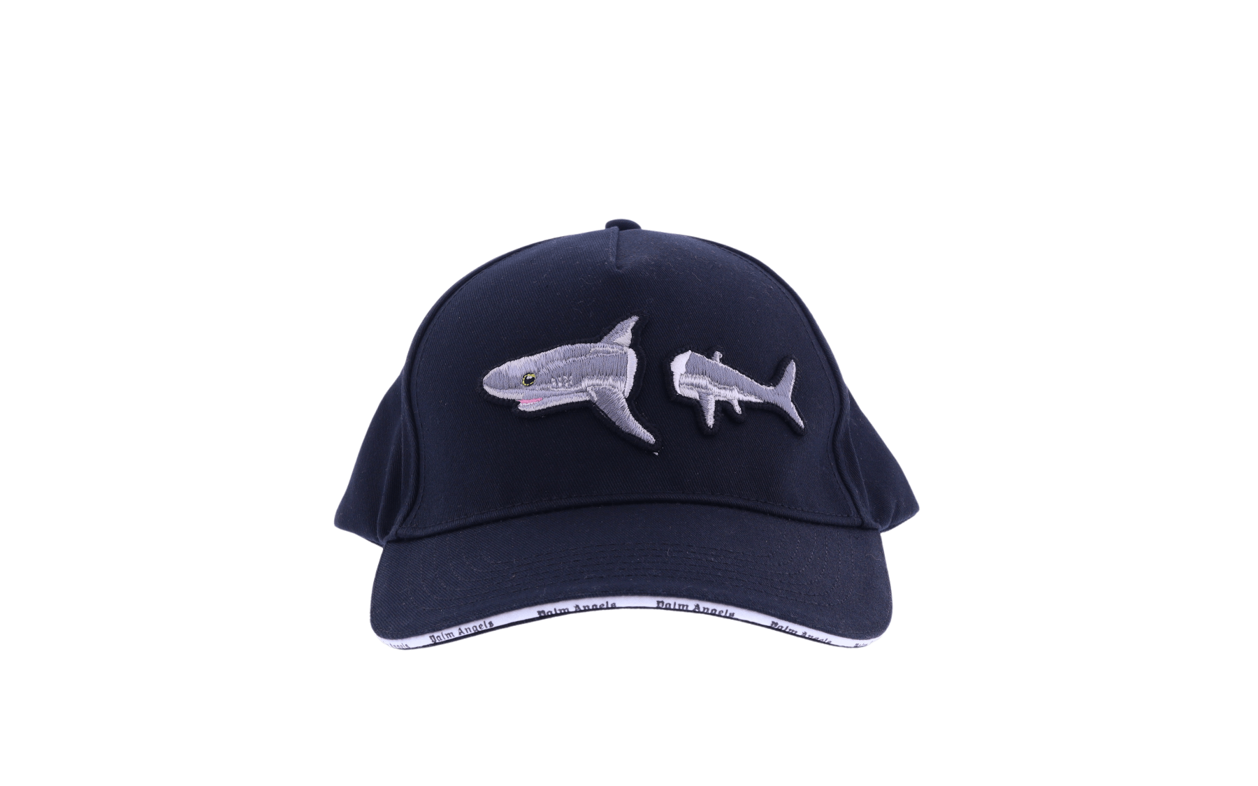 Men Broken Shark Cap Black