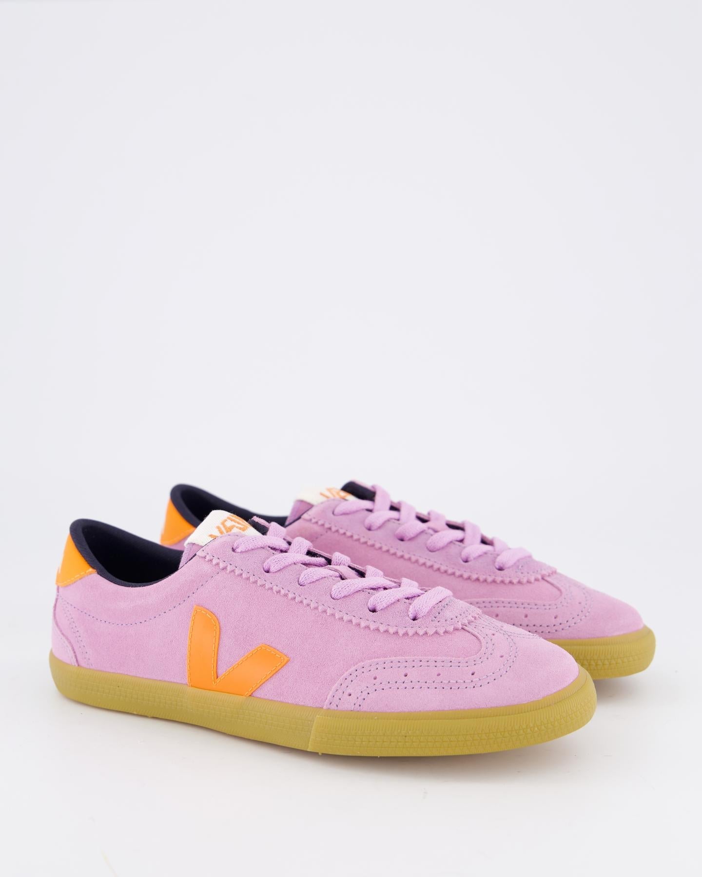 Veja Dames Volley Suede Sneaker Blauw - Eleganza.nl