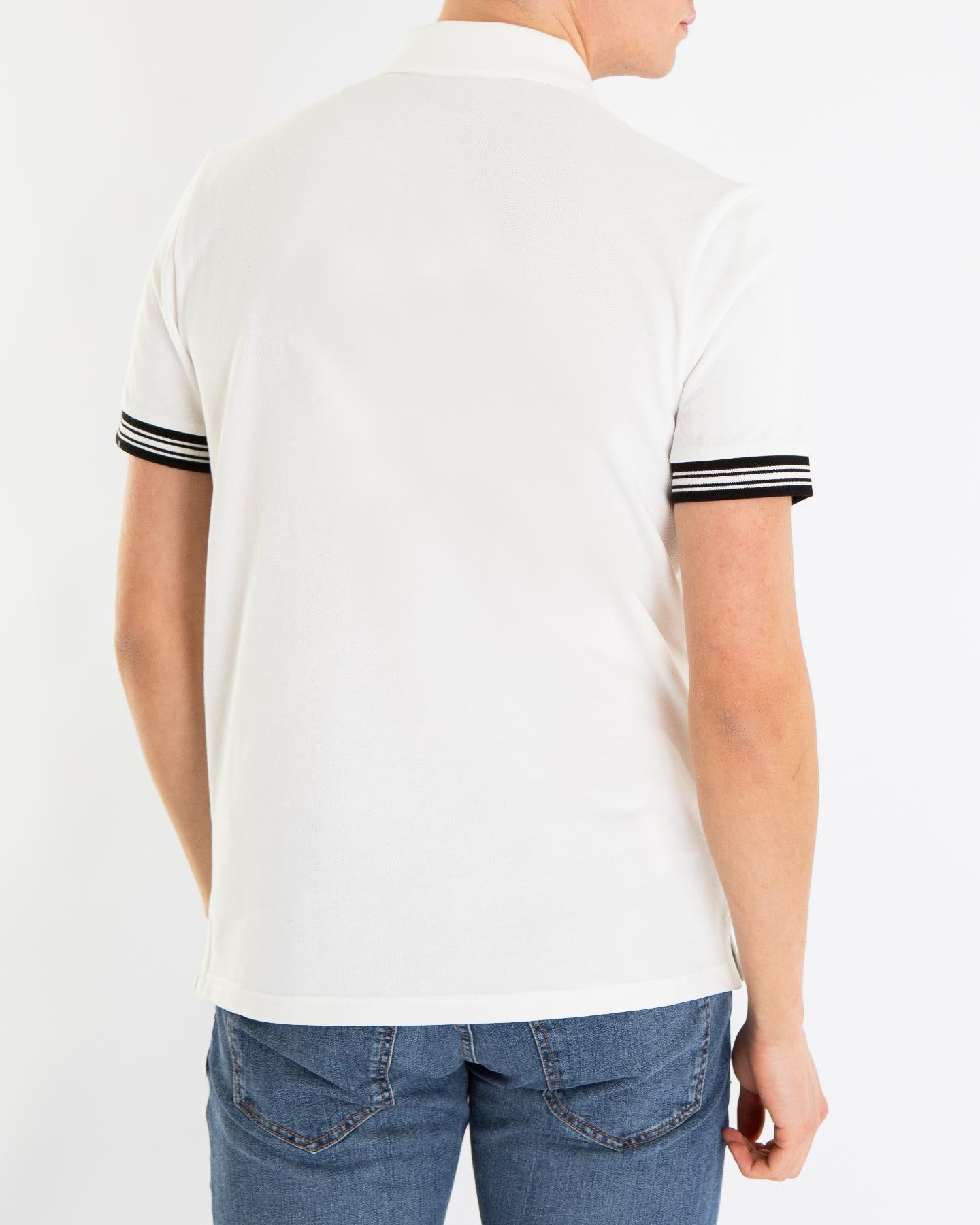 Heren Varsity Logo Polo Wit