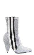 Giampaolo Viozzi Dames Stretch GlitterStripe enkellaarsjes — huidige kleur