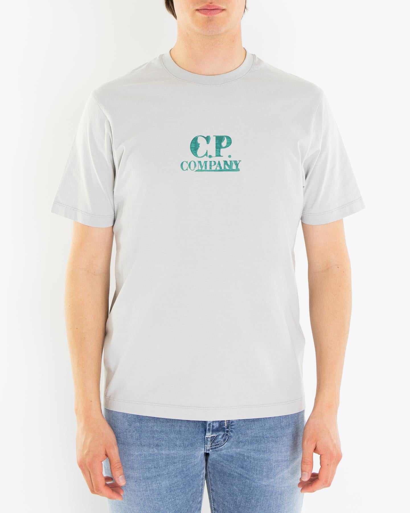 Heren Graphic Logo T-Shirt Grijs