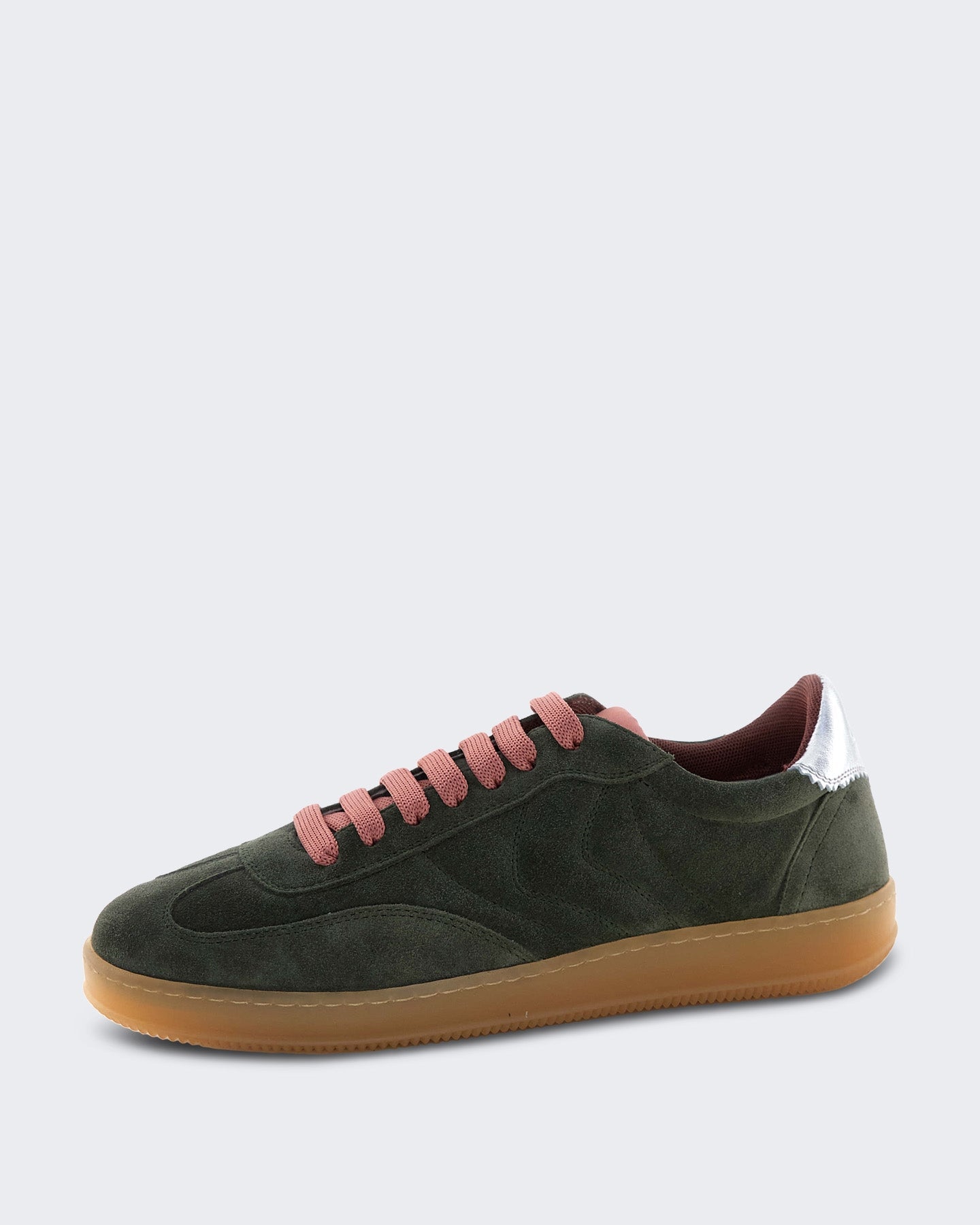 Voile Blanche Dames Court sneaker in kaki kleur - Eleganza.nl