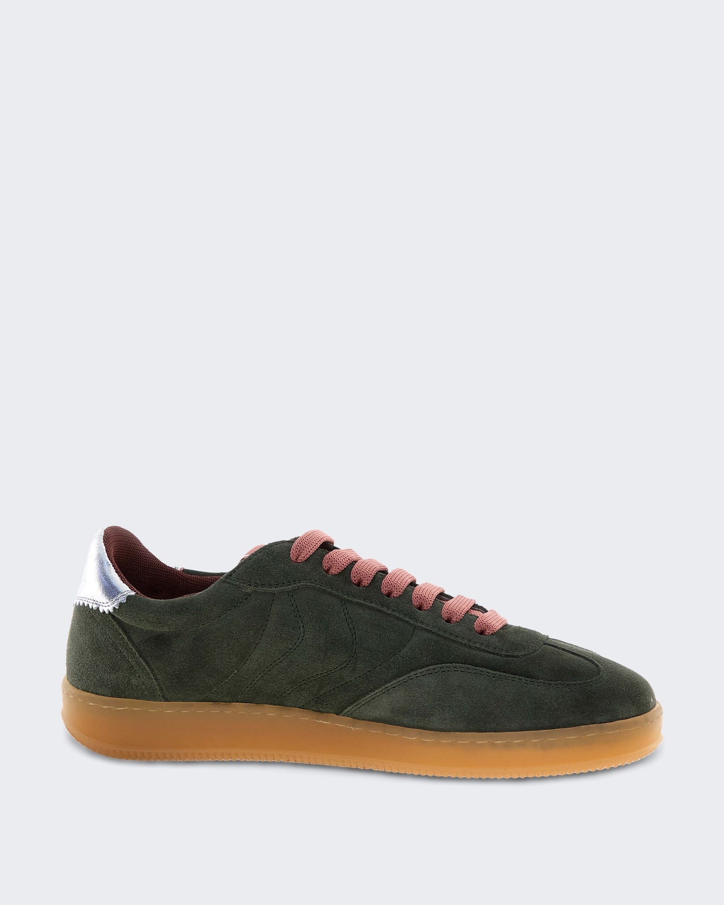 Voile Blanche Dames Court sneaker in kaki kleur - Eleganza.nl