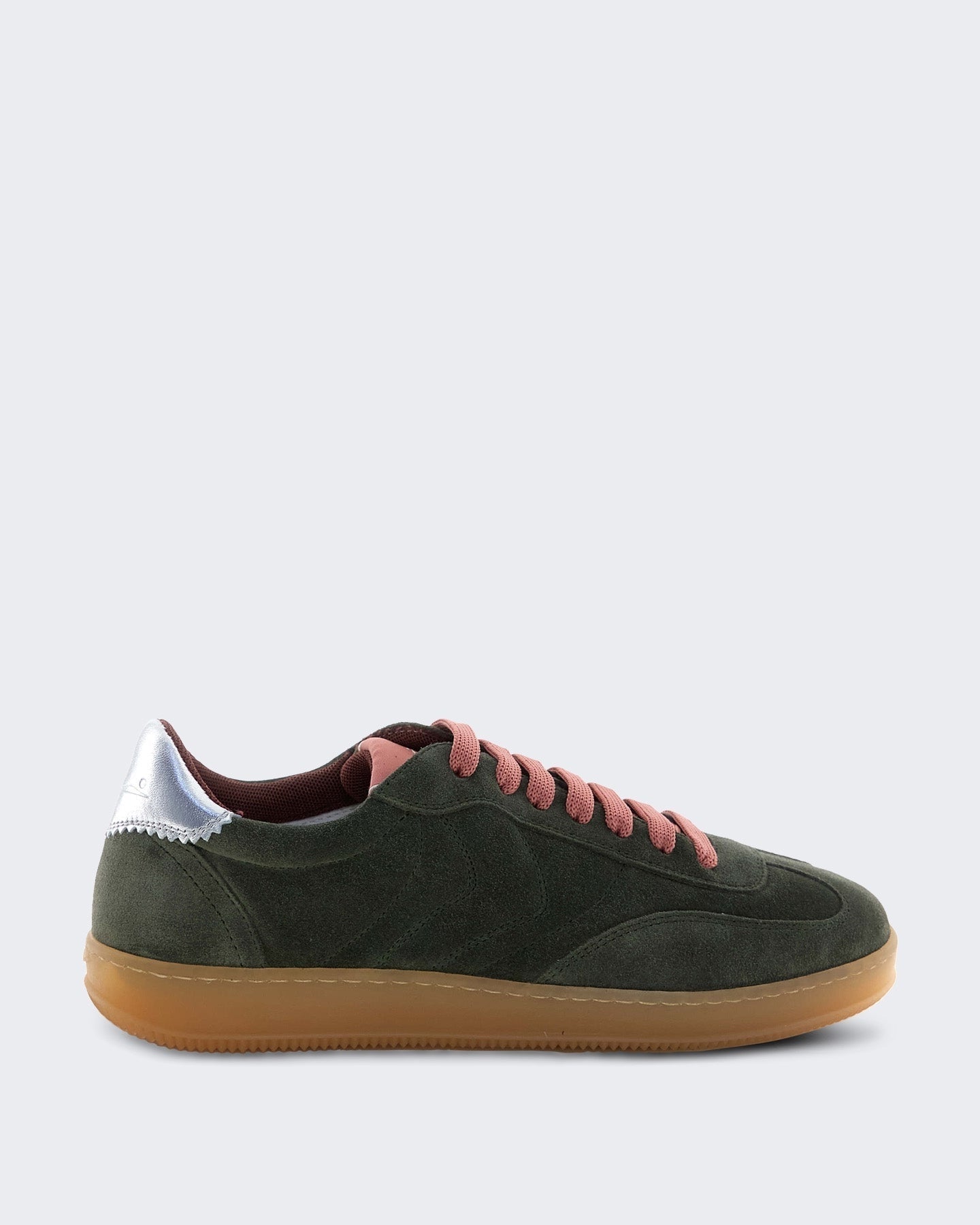 Voile Blanche Dames Court sneaker in kaki kleur - Eleganza.nl