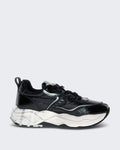 Voile Blanche Club105 Women's Leather Sneaker Lace-up Black