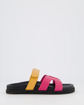 Women's Ibiza Slipper Black/Fuxia