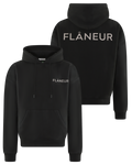 FLÂNEUR Men's Double Logo Washed Hoodie