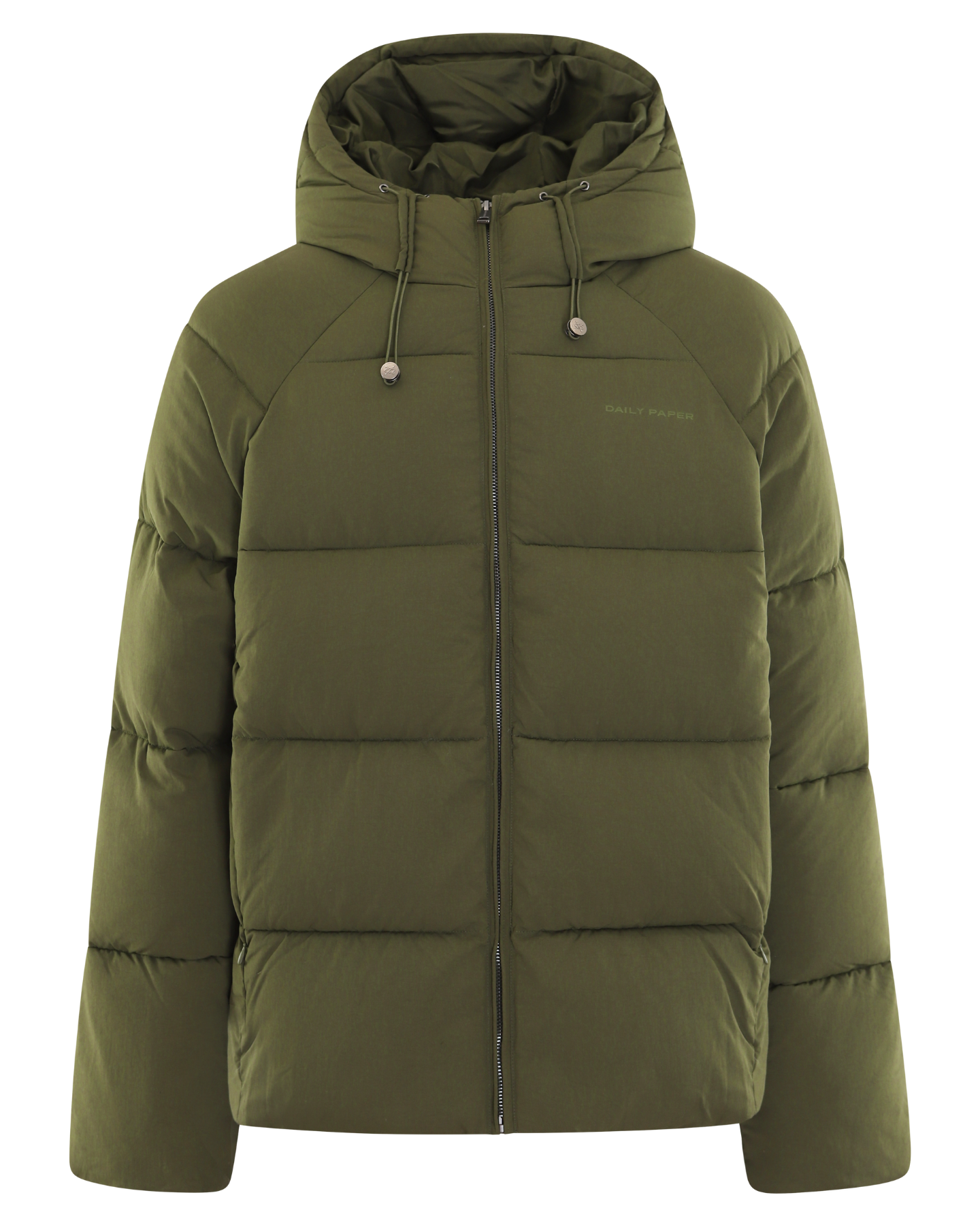 Heren Relaxed Puffer Groen