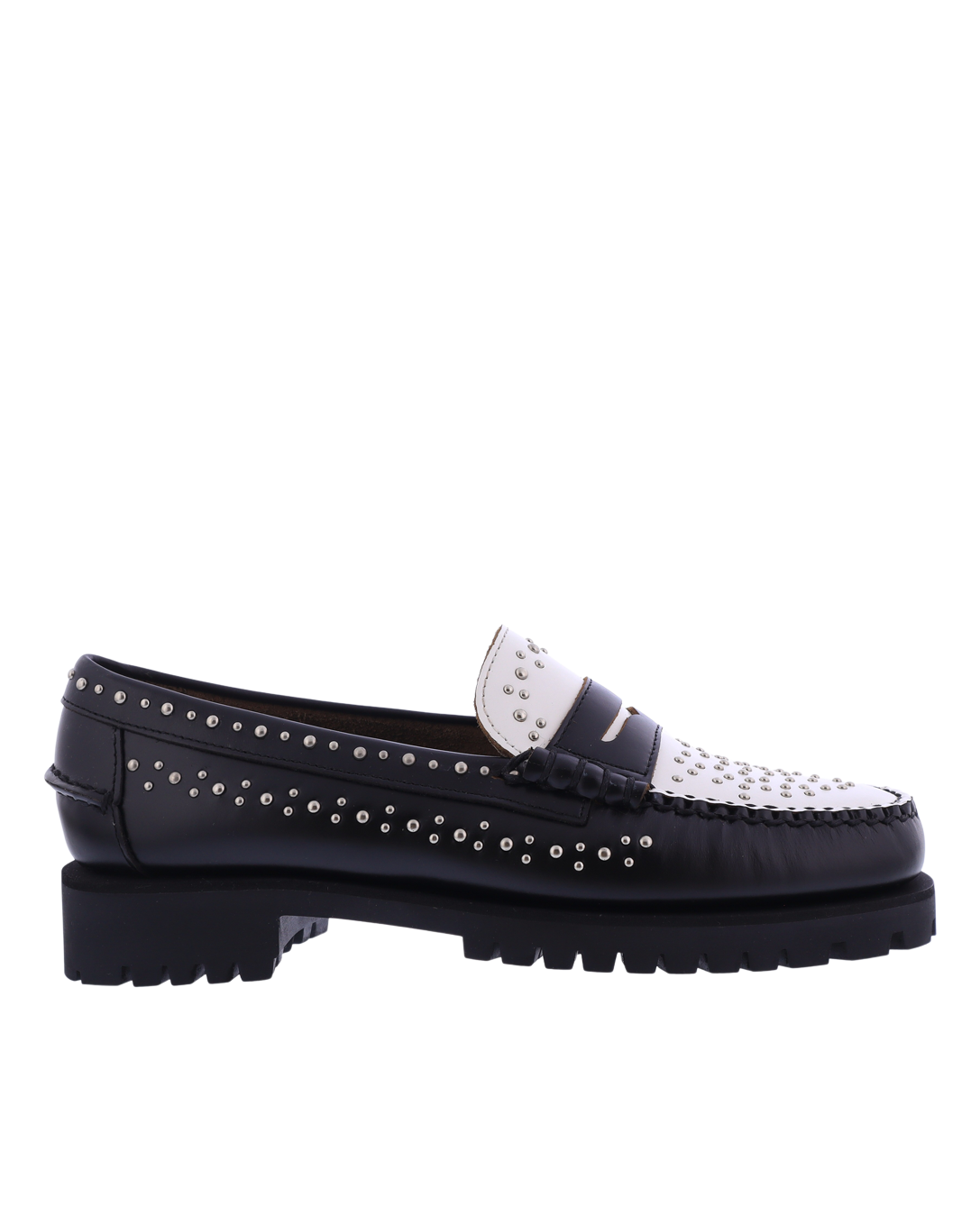 Women Dan studs loafer black/white