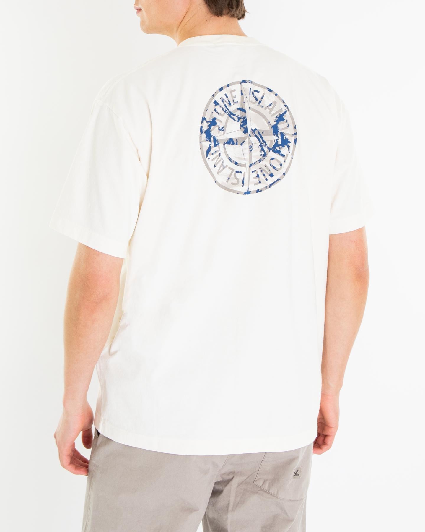 Heren Compass Logo T-Shirt Wit