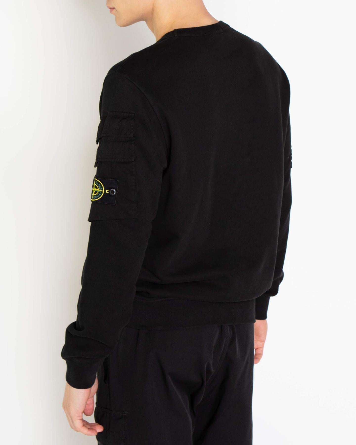 Men Logo-Patch Sweater Black