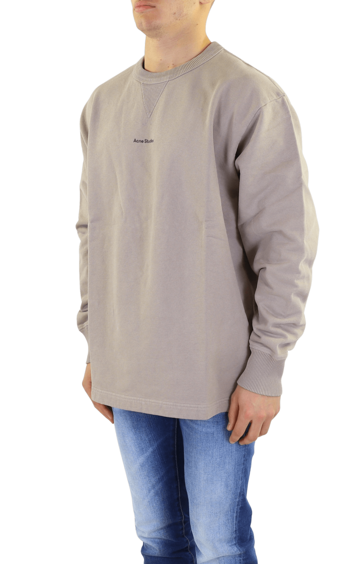 Acne studios 2025 neck logo sweatshirt