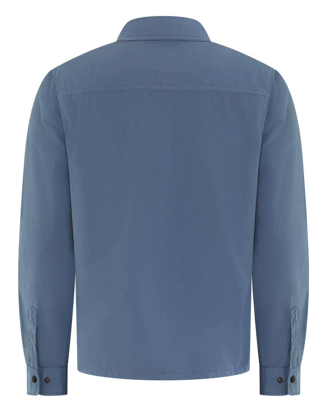 Heren Gabardine Overshirt Blauw