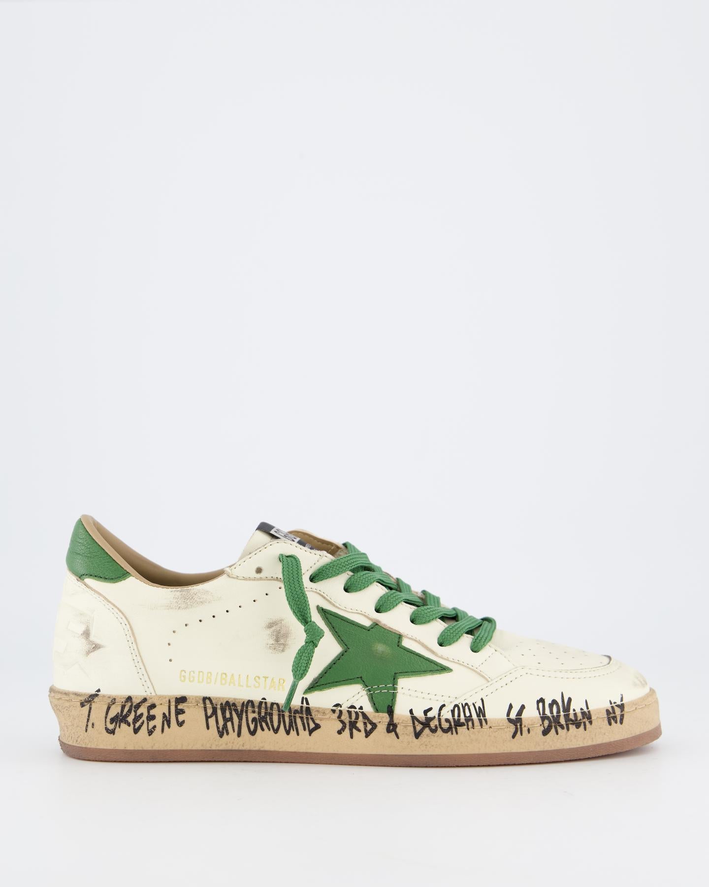 Heren Ball Star Sneaker Wit/Groen