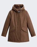 Women's Arctic Parka Winter Jacket with Hood Brown