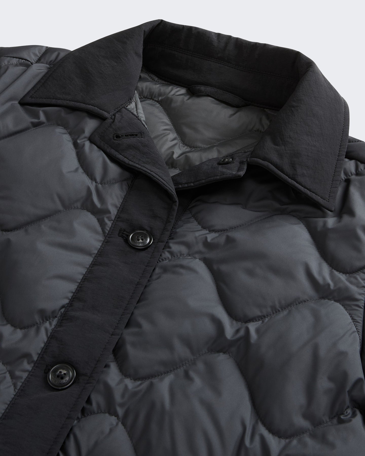 Woolrich Dames Heritage jas met opstaande kraag Grijs - Eleganza.nl