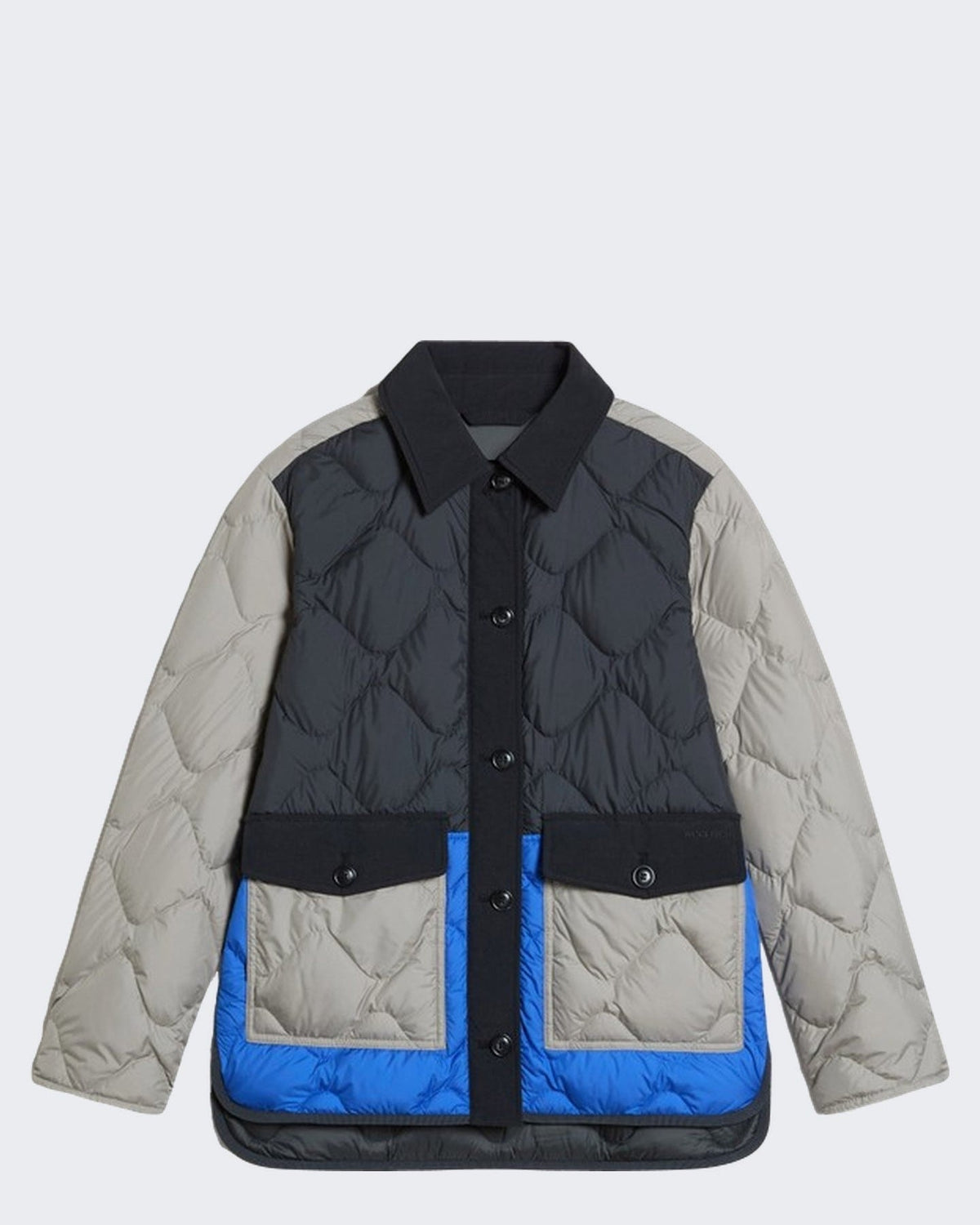 Woolrich Dames Heritage jas met staande kraag Grijs - Eleganza.nl