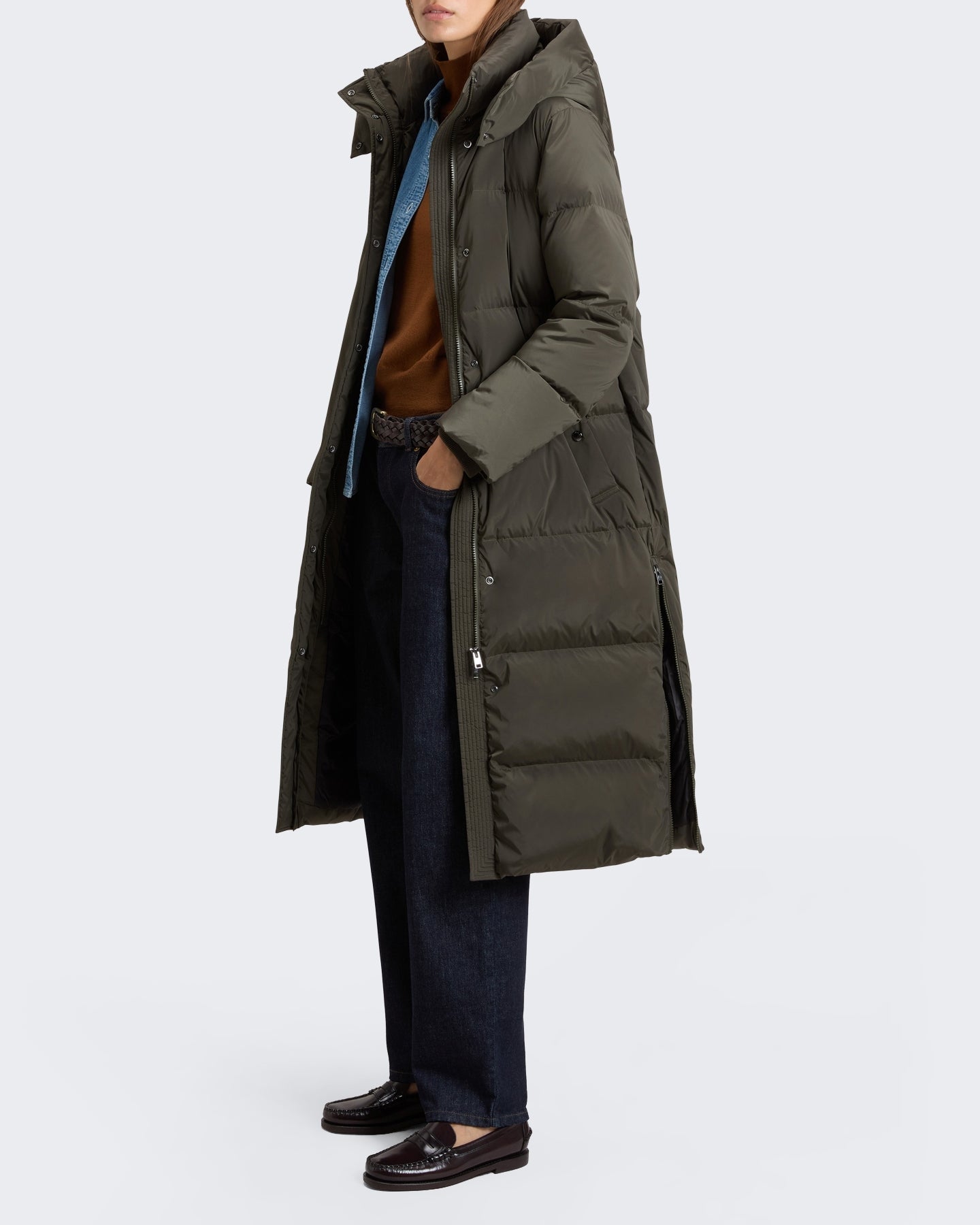 Woolrich Dames Kelly lange parka donkergroen Groen - Eleganza.nl