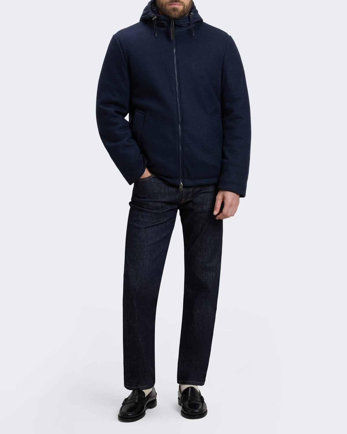 Woolrich Heren Gebreid wollen Pacific jack Blauw - Eleganza.nl