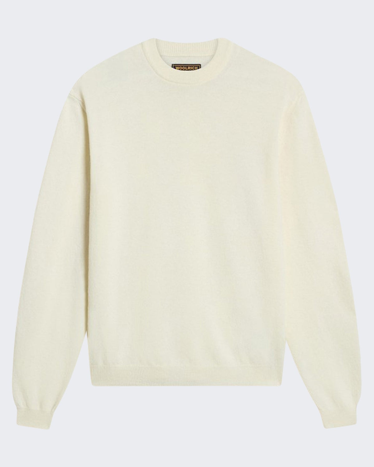 Woolrich Heren Lamswollen sweater met ronde hals Wit - Eleganza.nl