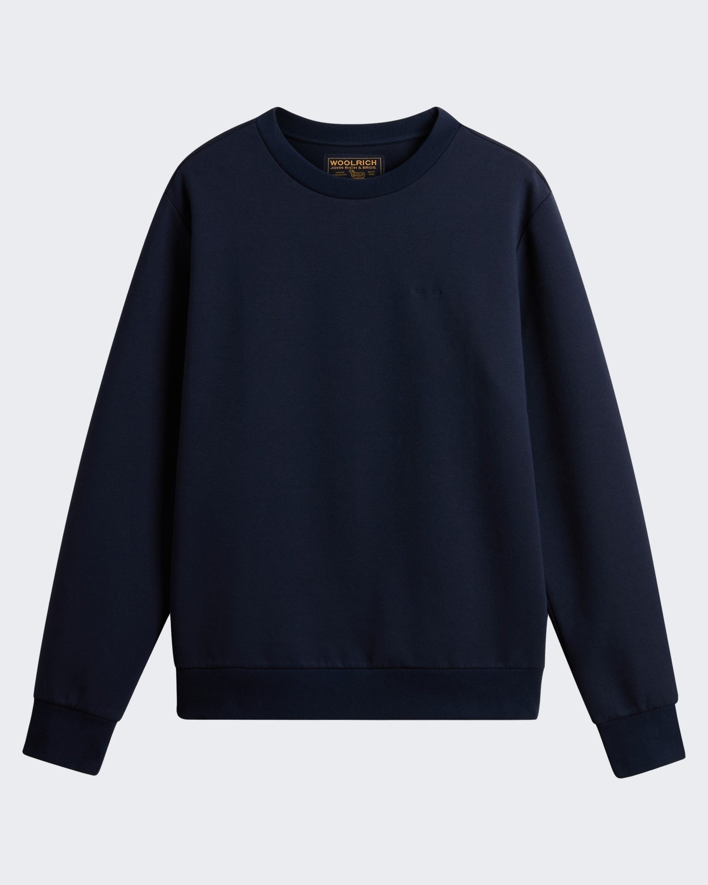 Woolrich Heren Logo sweater met ronde hals Blauw - Eleganza.nl