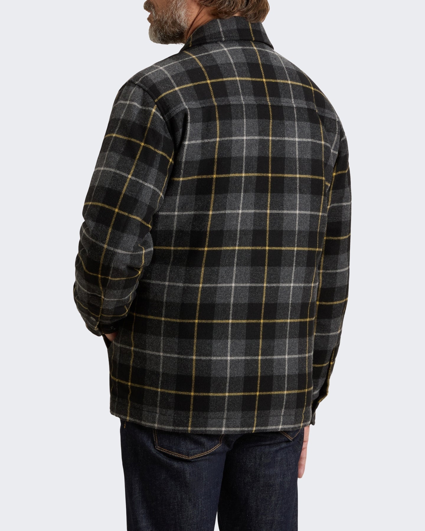 Woolrich Heren Wool Alaskan shirt jacket met ruitmotief Zwart - Eleganza.nl