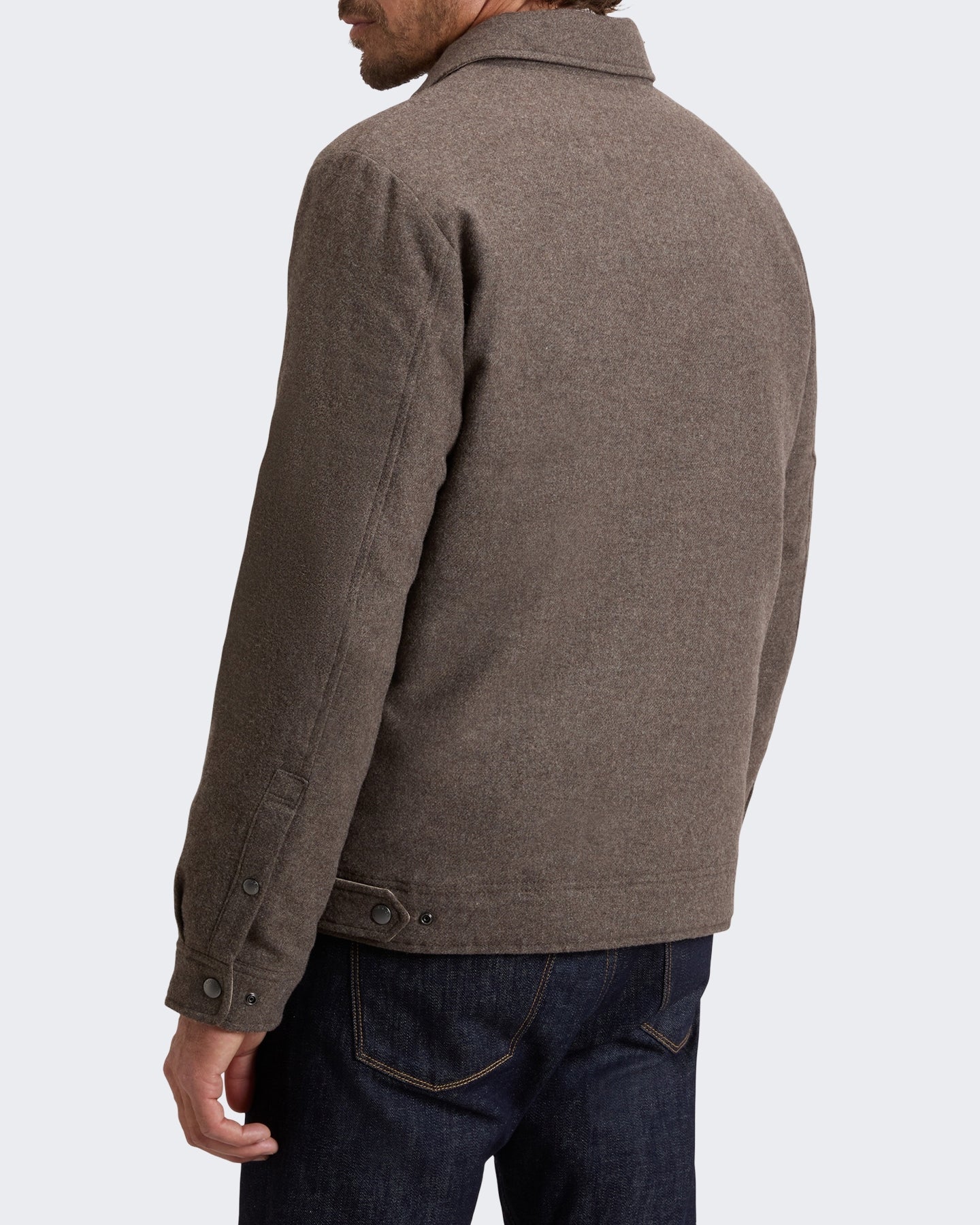 Woolrich Heren Wool Keating shirt jacket Grijs - Eleganza.nl