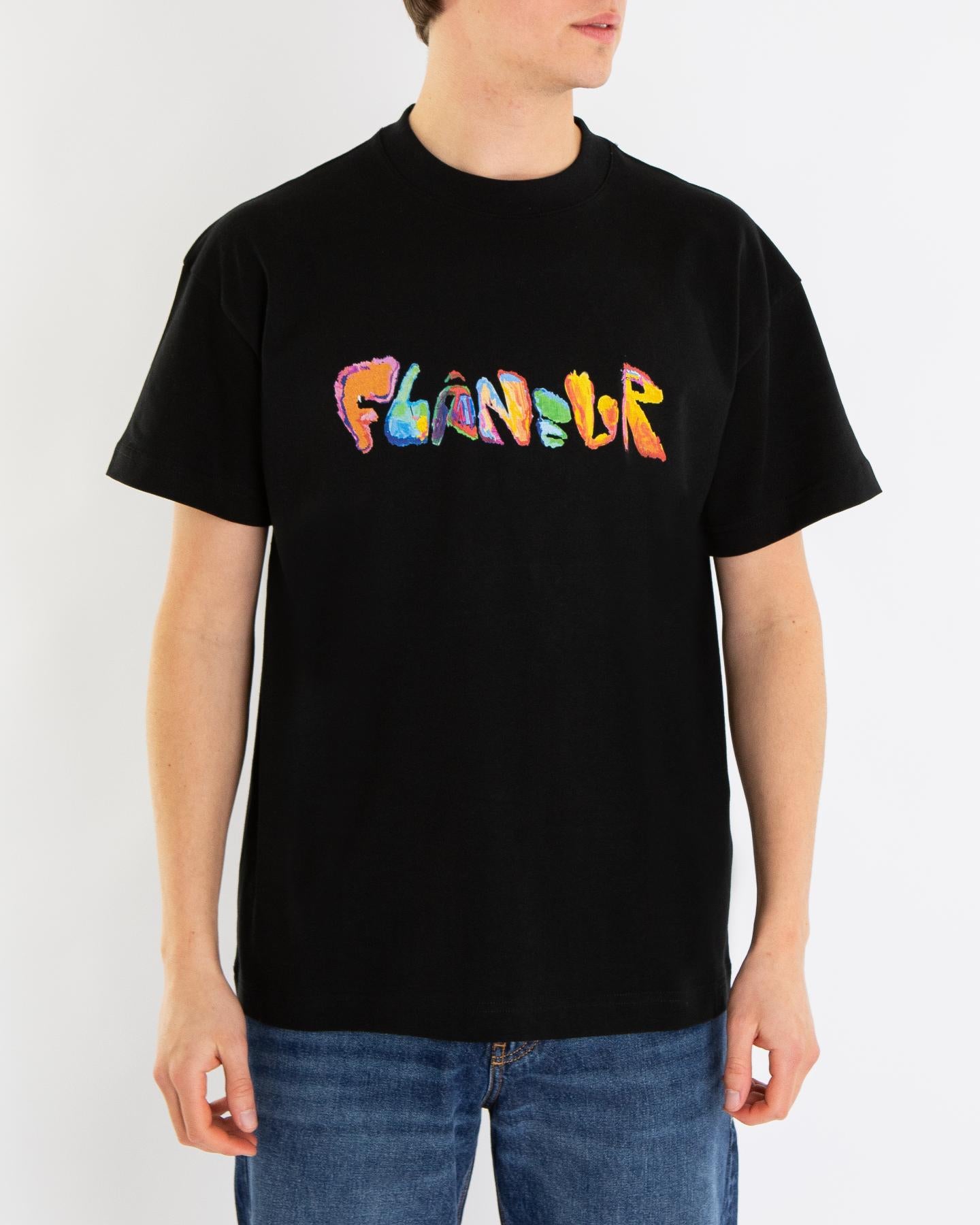 Heren Markerstift T-Shirt Zwart