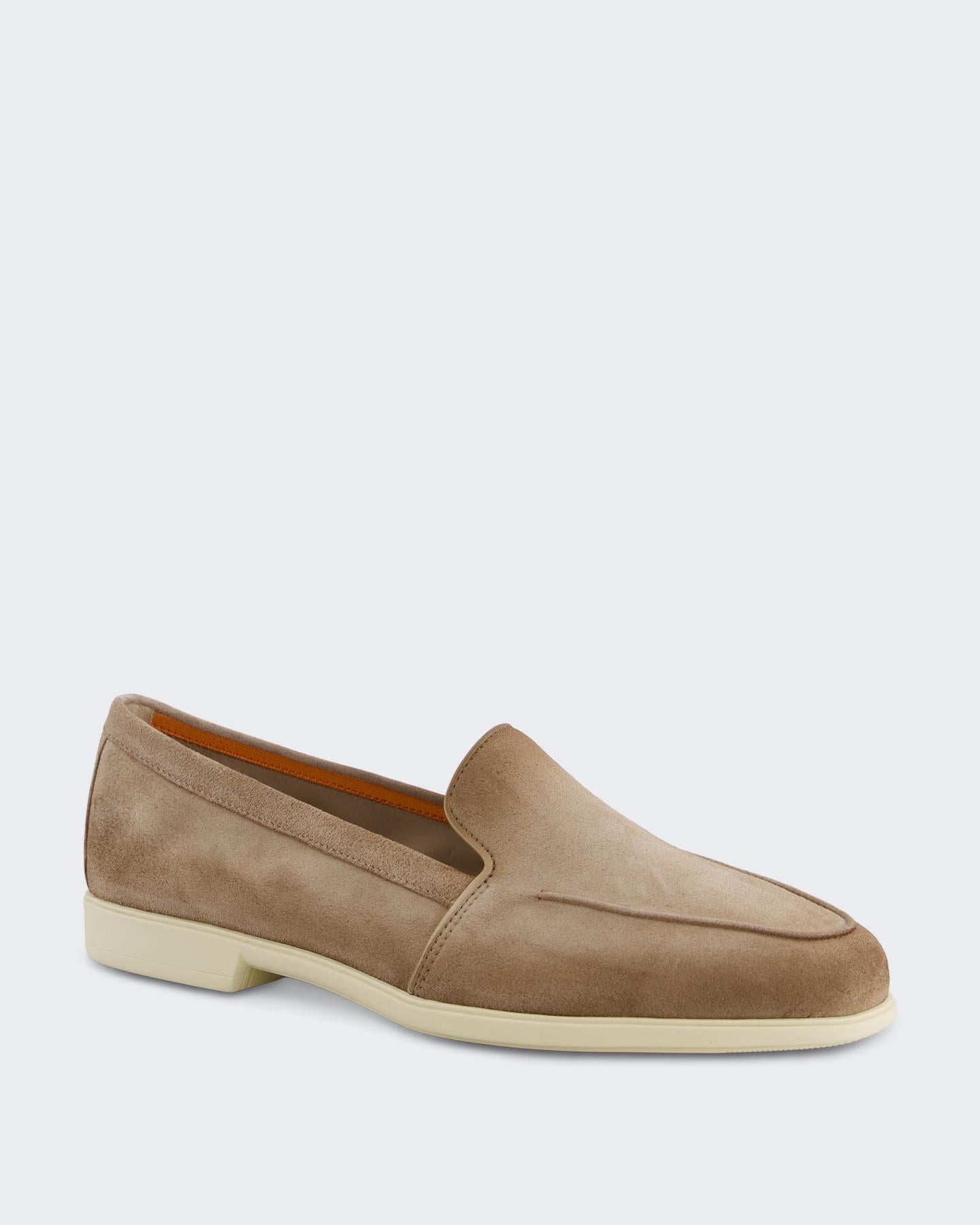 Santoni Dames Malibu Loafer Brown