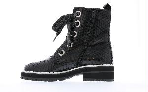Dames Phyton Print Lace Up