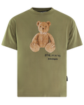 Palm Angels Men's Bear in Mind T-Shirt Green — huidige kleur