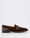 Men's DG Plaque Loafers Brown