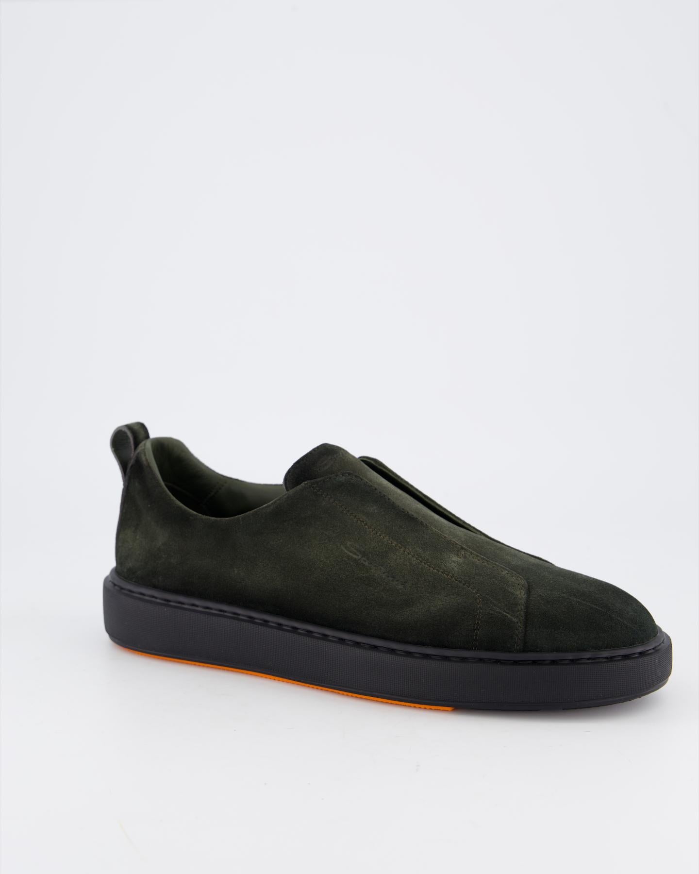 Heren Victor Sneaker Nubuck Groen