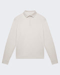 Men's Supima Polo Zip Collar L/S
